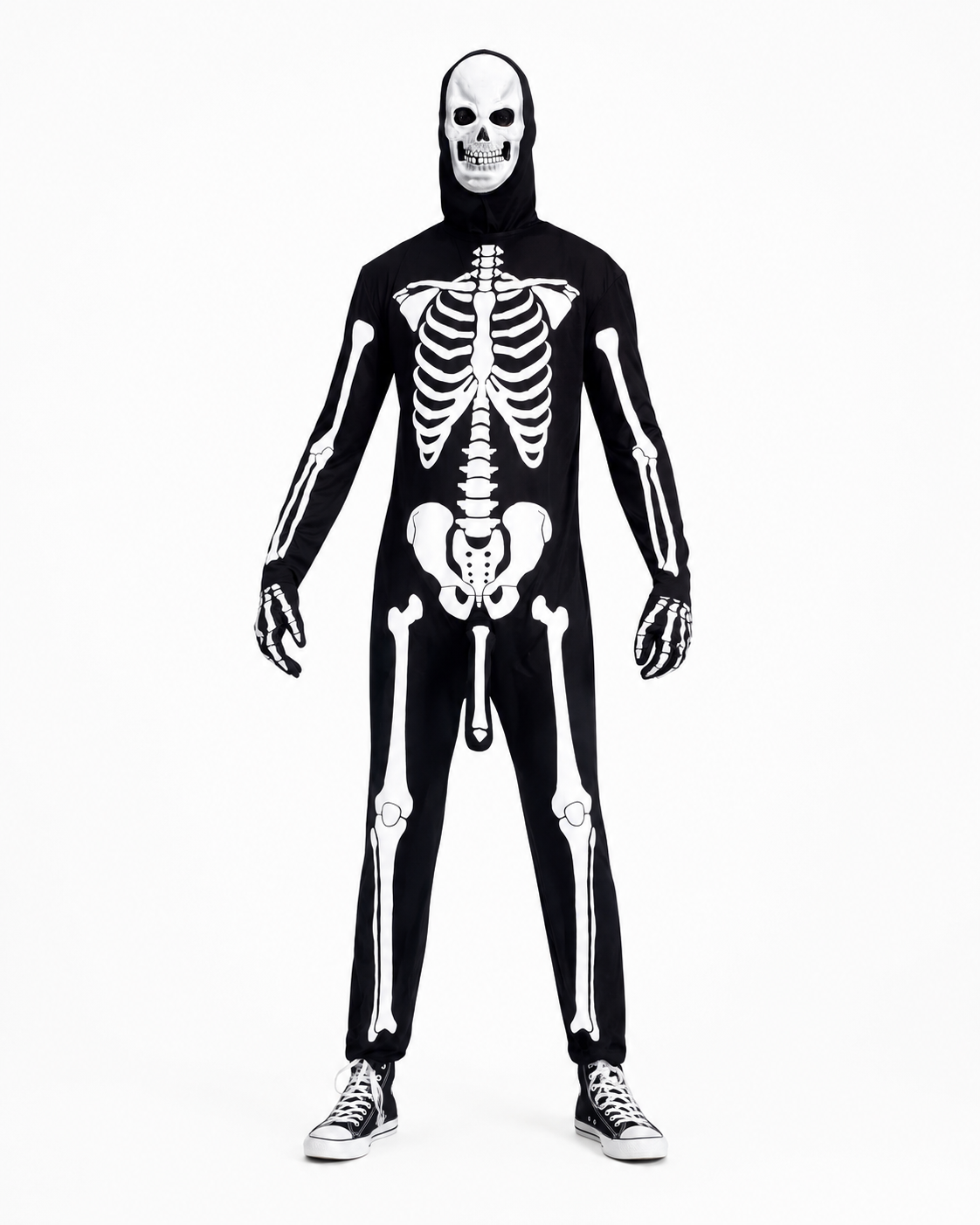 Adult Pump-Action Skeleton Costume